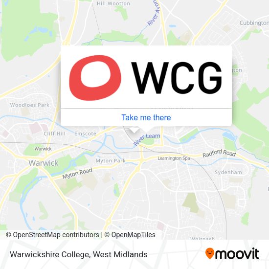 Warwickshire College map