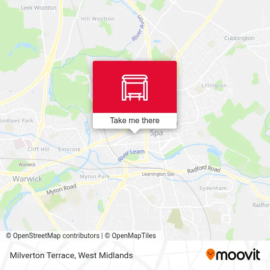 Milverton Terrace map