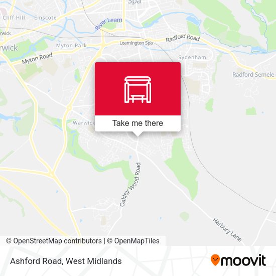 Ashford Road map