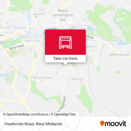 Heathcote Road map
