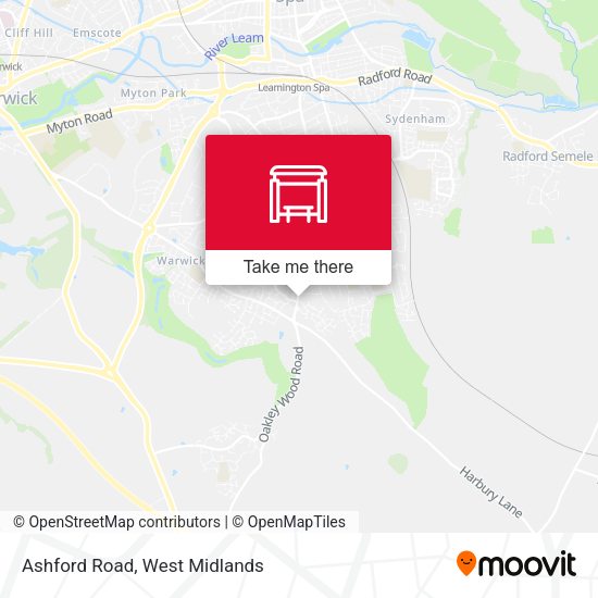 Ashford Road map