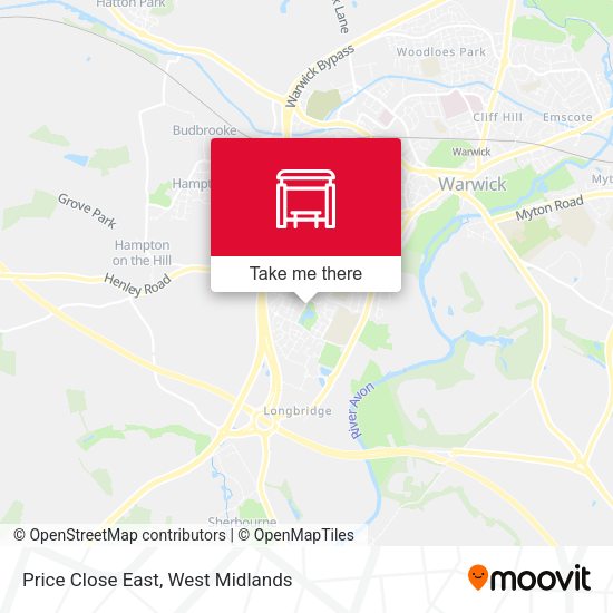 Price Close East map