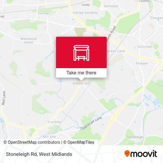 Stoneleigh Rd map