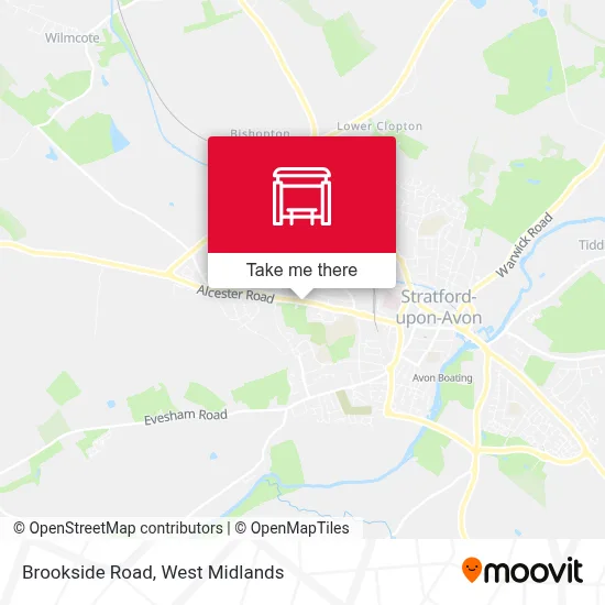 Brookside Road map