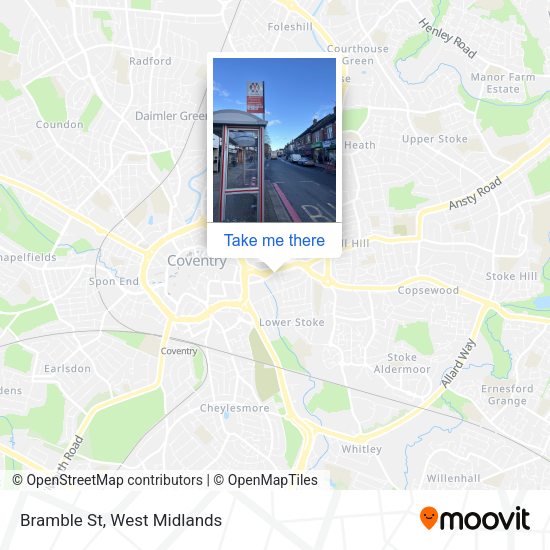 Bramble St map
