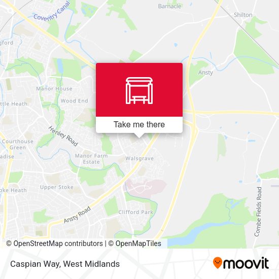 Caspian Way map