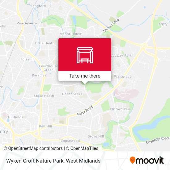 Wyken Croft Nature Park map