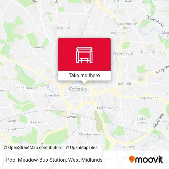 Pool Meadow Bus Station map