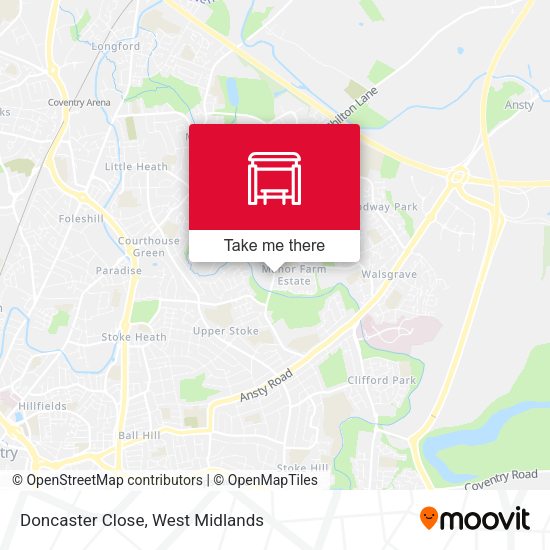Doncaster Close map