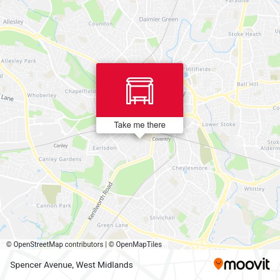 Spencer Avenue map