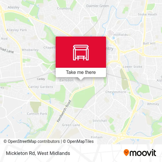 Mickleton Rd map