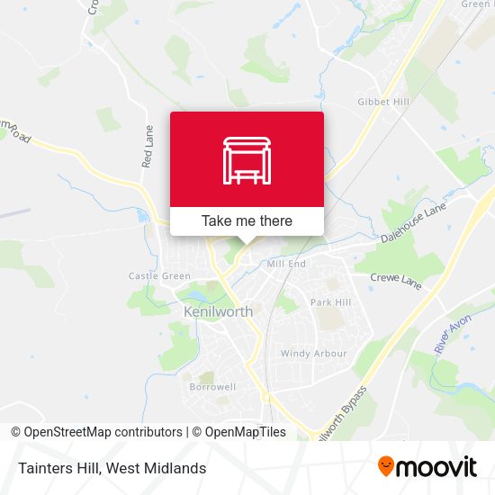 Tainters Hill map