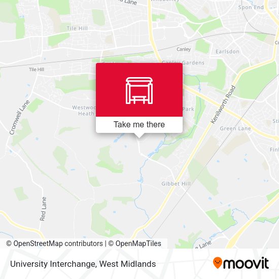 University Interchange map