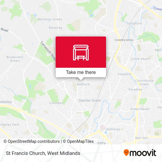 St Francis Church map