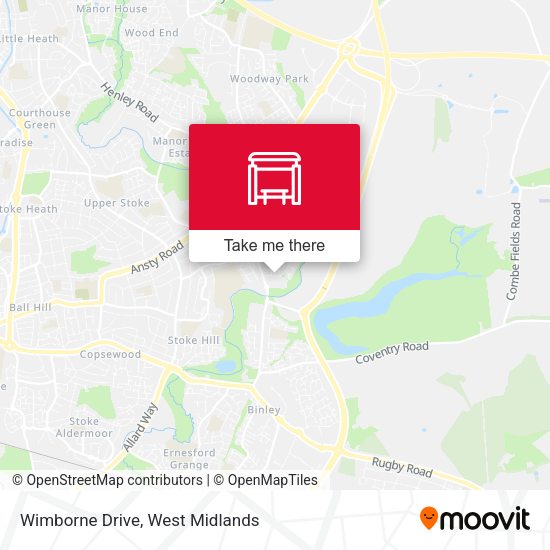 Wimborne Drive map