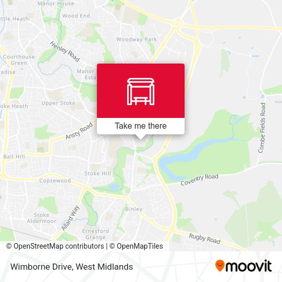 Wimborne Drive map