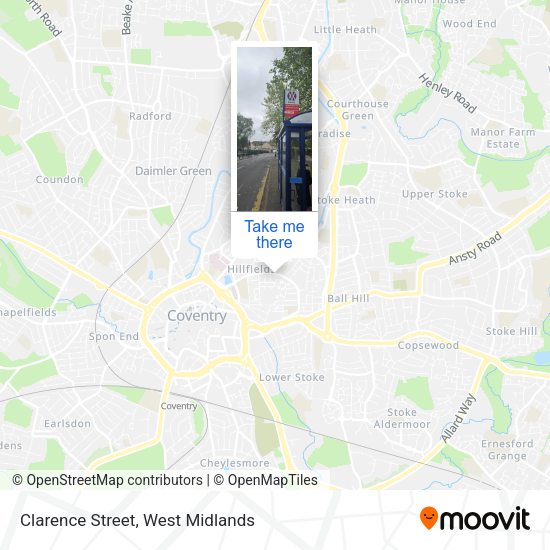 Clarence Street map