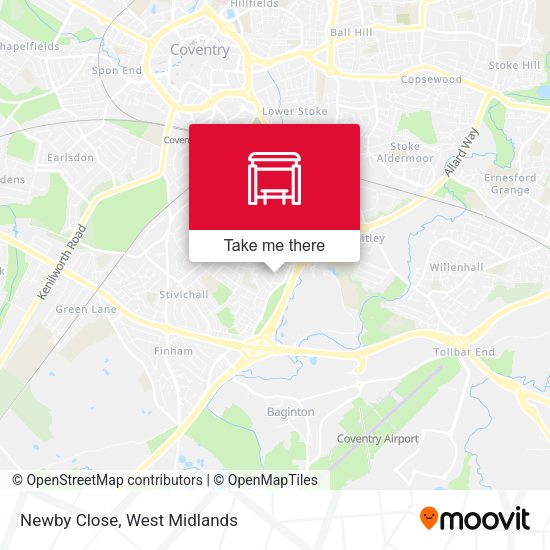 Newby Close map