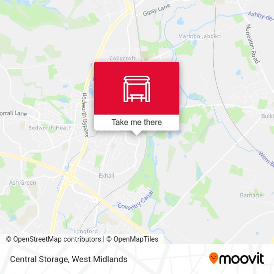 Central Storage map
