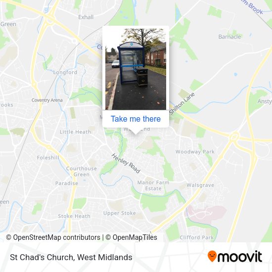 St Chad's Church map
