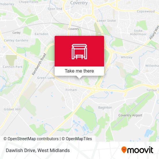 Dawlish Drive map