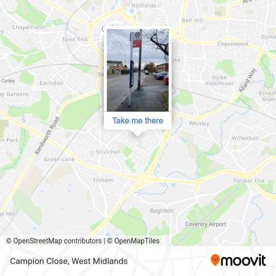 Campion Close map