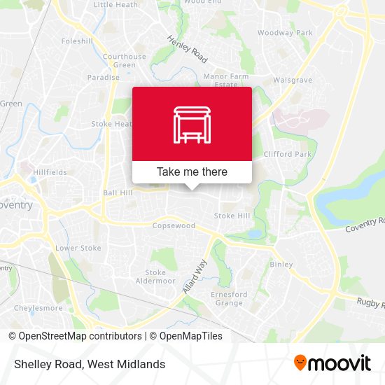 Shelley Road map
