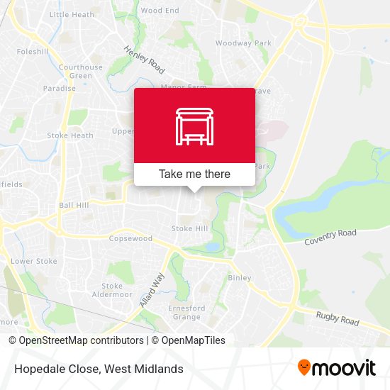 Hopedale Close map