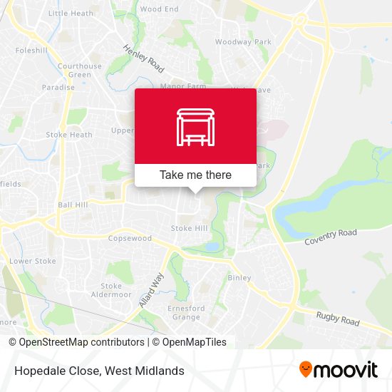 Hopedale Close map