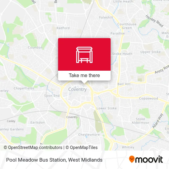 Pool Meadow Bus Station map