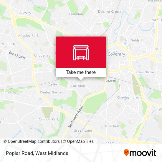 Poplar Road map