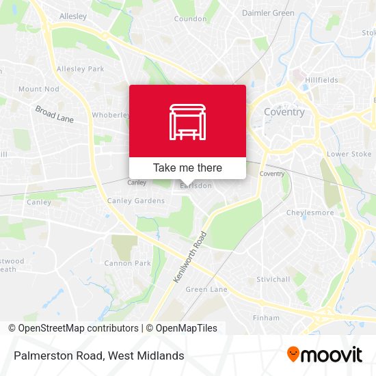 Palmerston Road map