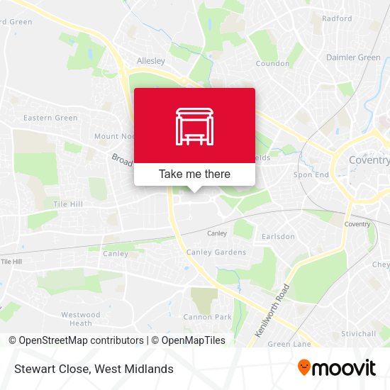 Stewart Close map
