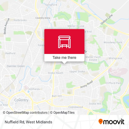 Nuffield Rd map