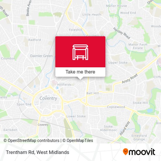 Trentham Rd map