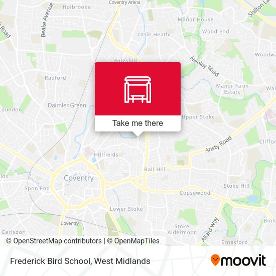Frederick Bird School map