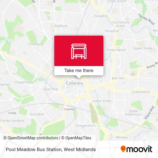 Pool Meadow Bus Station map