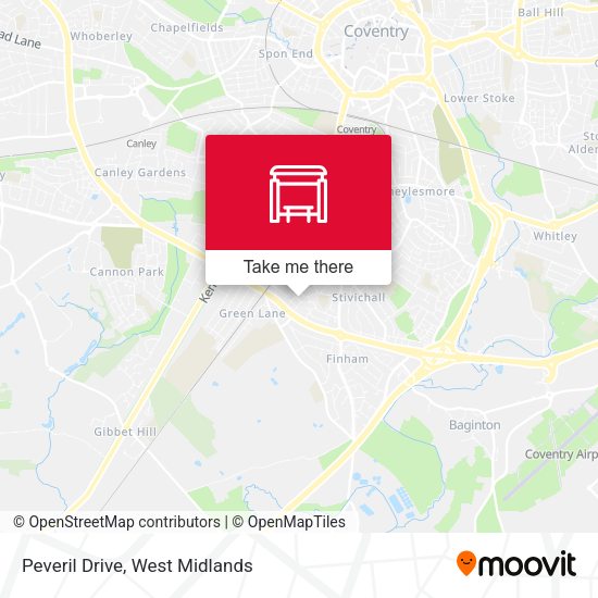 Peveril Drive map