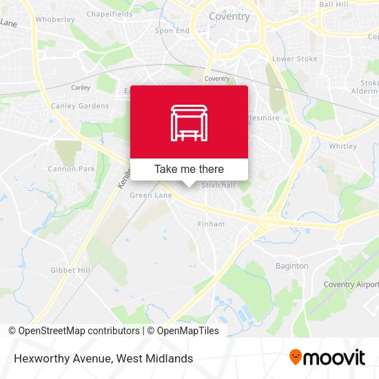 Hexworthy Avenue map