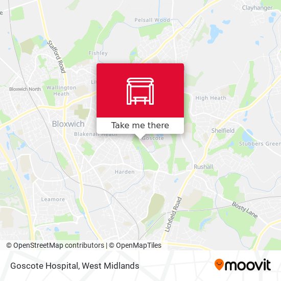 Goscote Hospital map