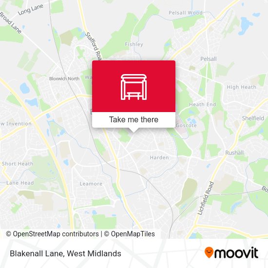 Blakenall Lane map