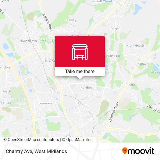 Chantry Ave map