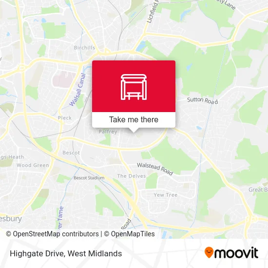 Highgate Drive map