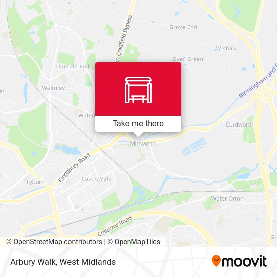 Arbury Walk map