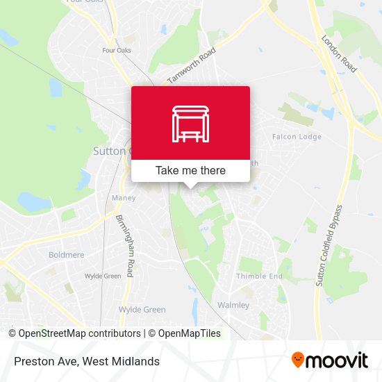 Preston Ave map