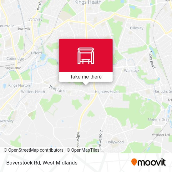 Baverstock Rd map