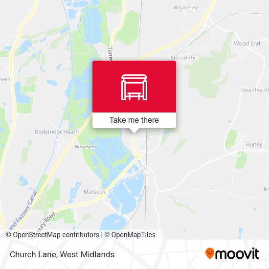 Church Lane map