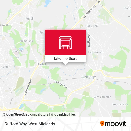 Rufford Way map