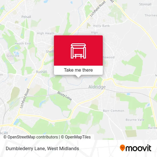 Dumblederry Lane map