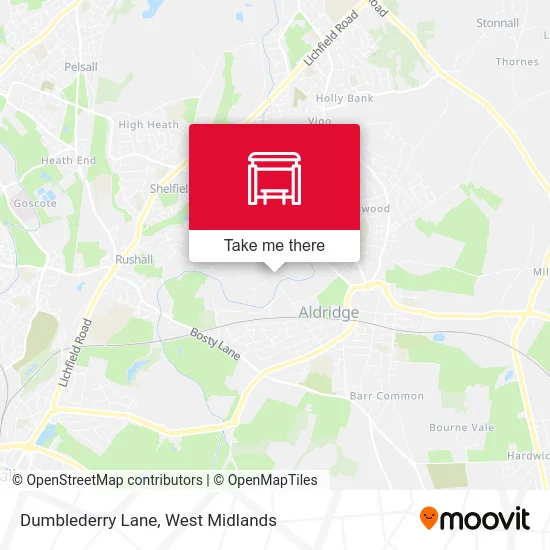 Dumblederry Lane map